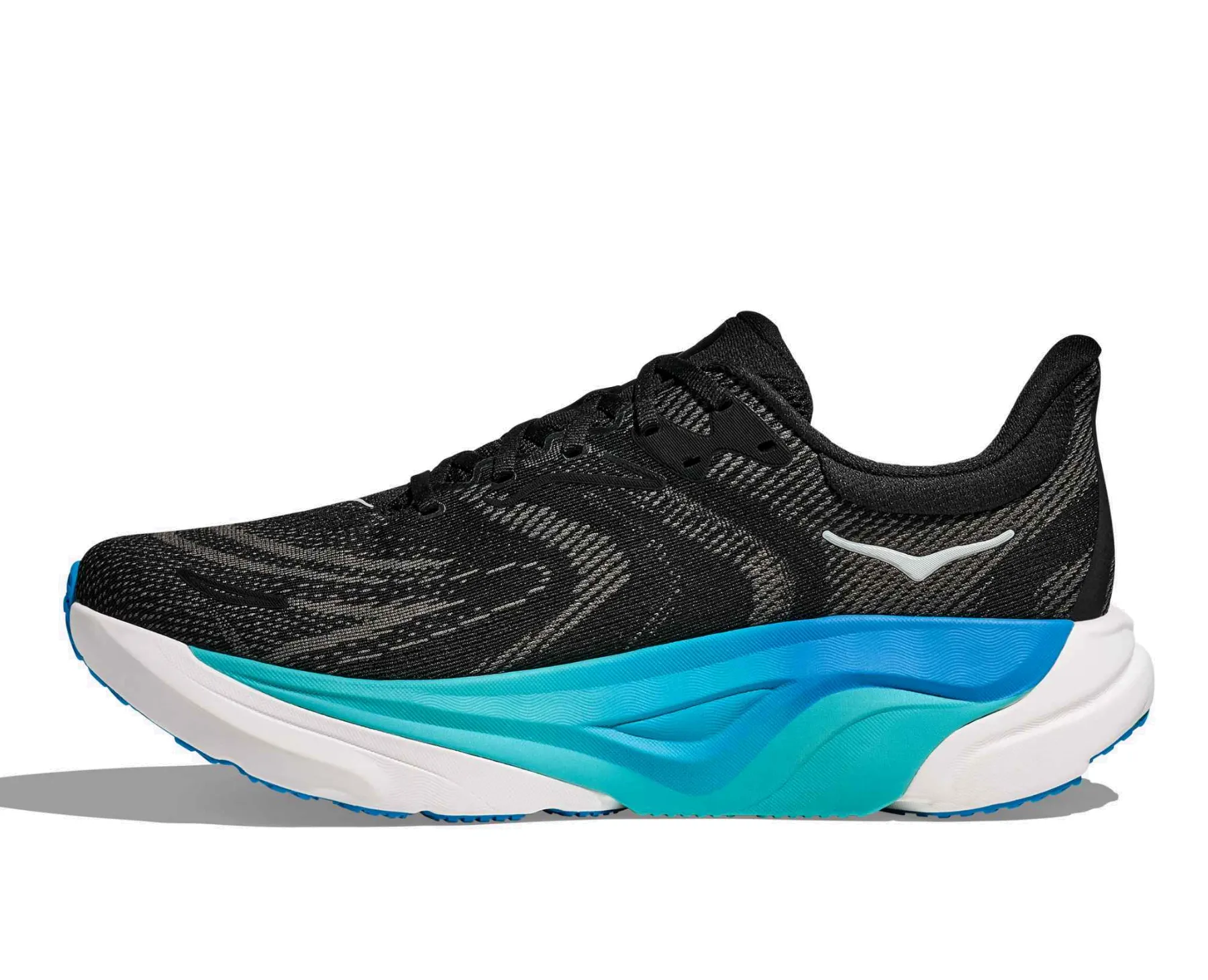 HOKA ONE ONE ARAHI 8 MENS BLACK / SKYWARD BLUE