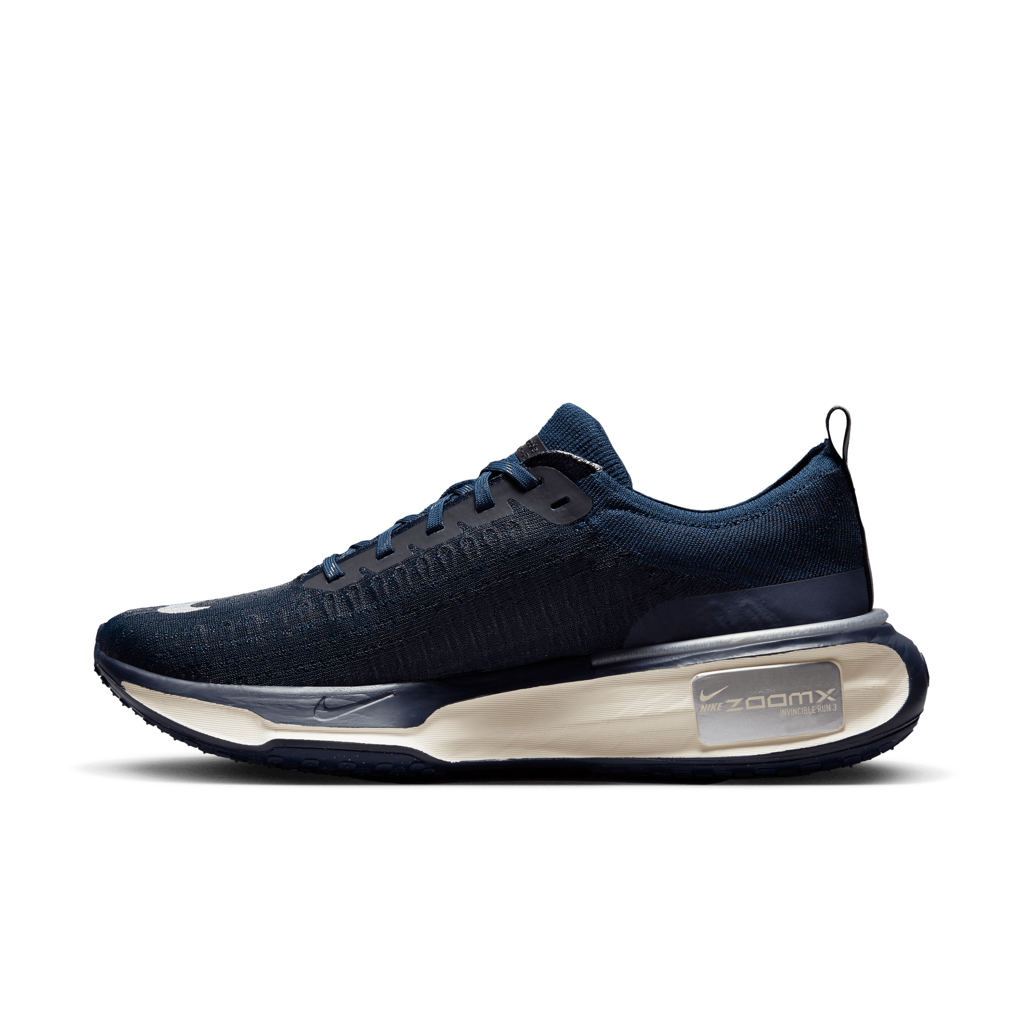 NIKE ZOOMX INVINCIBLE RUN 3 MENS NAVY/METALLIC SILVER