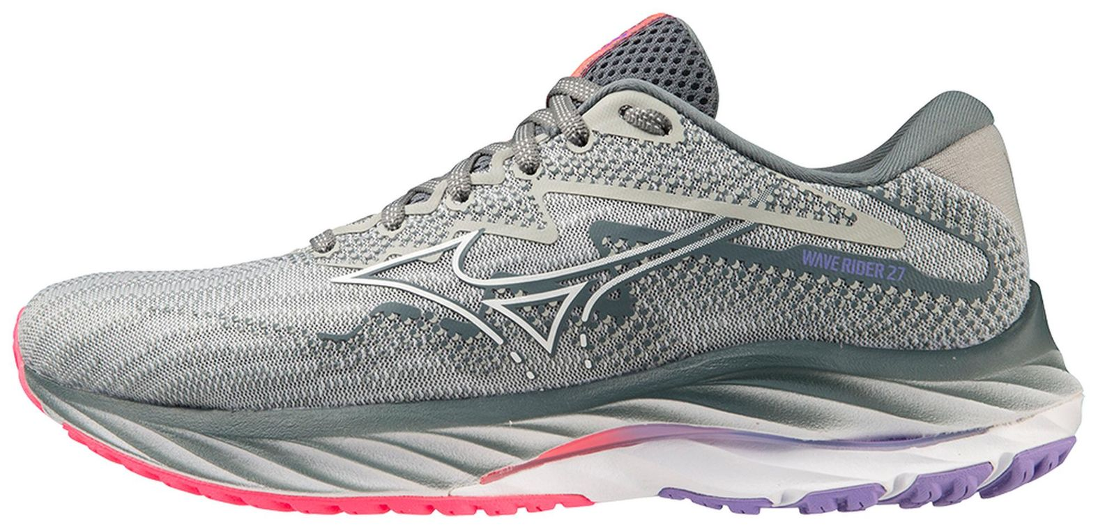 MIZUNO WAVE RIDER 27 WOMENS 5F00PEARL BLUE/WHITE