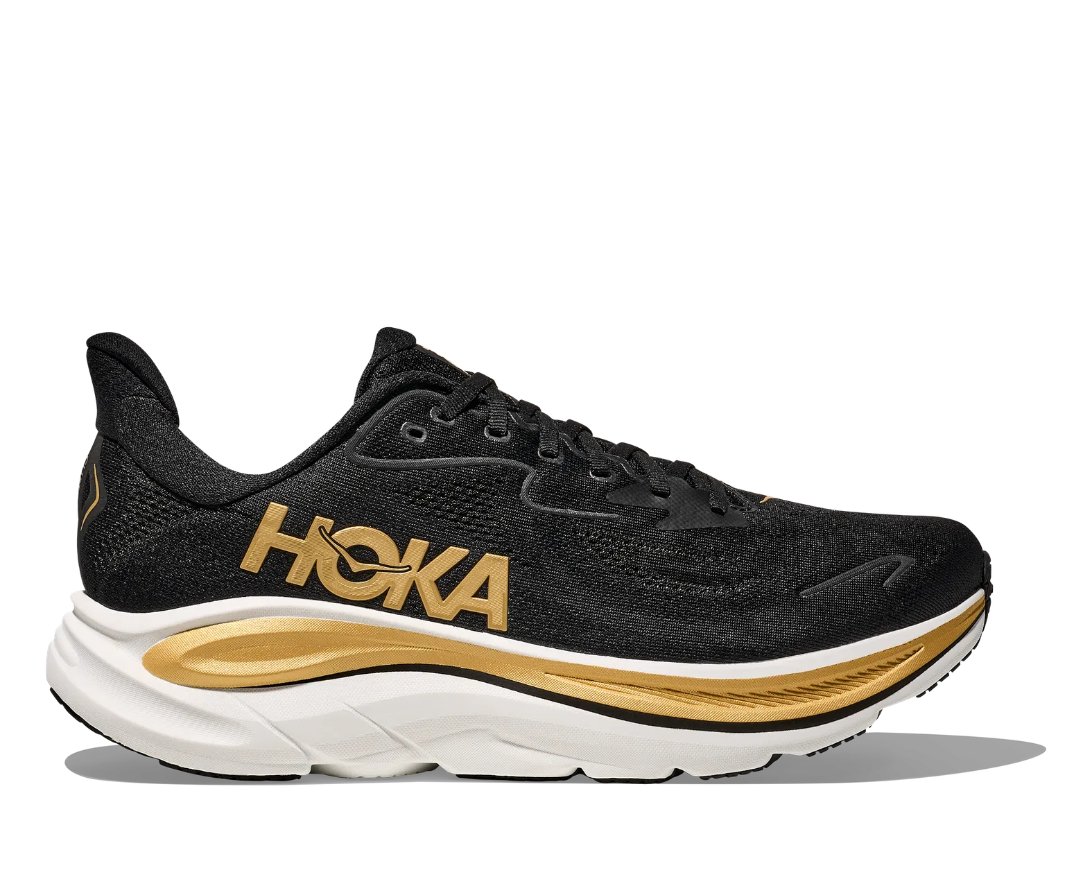 HOKA ONE ONE CLIFTON 10 MENS BLACK/GOLD HOKA ONE ONE CLIFTON 10 MENS BLACK/GOLD
