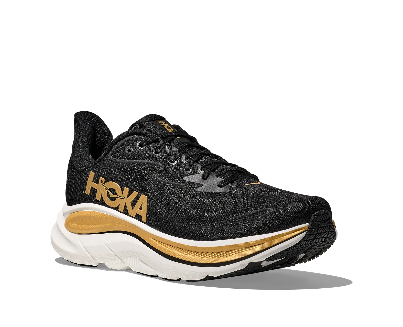 スパイク・シューズ HOKA ONE ONE M CLIFTON 10 HOKA ONE ONE CLIFTON 10 MENS BLACK/GOLD